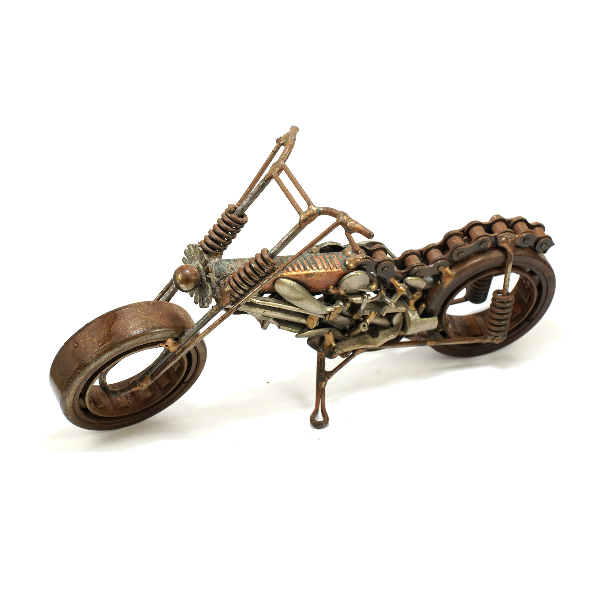 Sonny selling Dalton Original 1982 Steampunk Folk Motorcycle Scrap Art Metal Sculpture