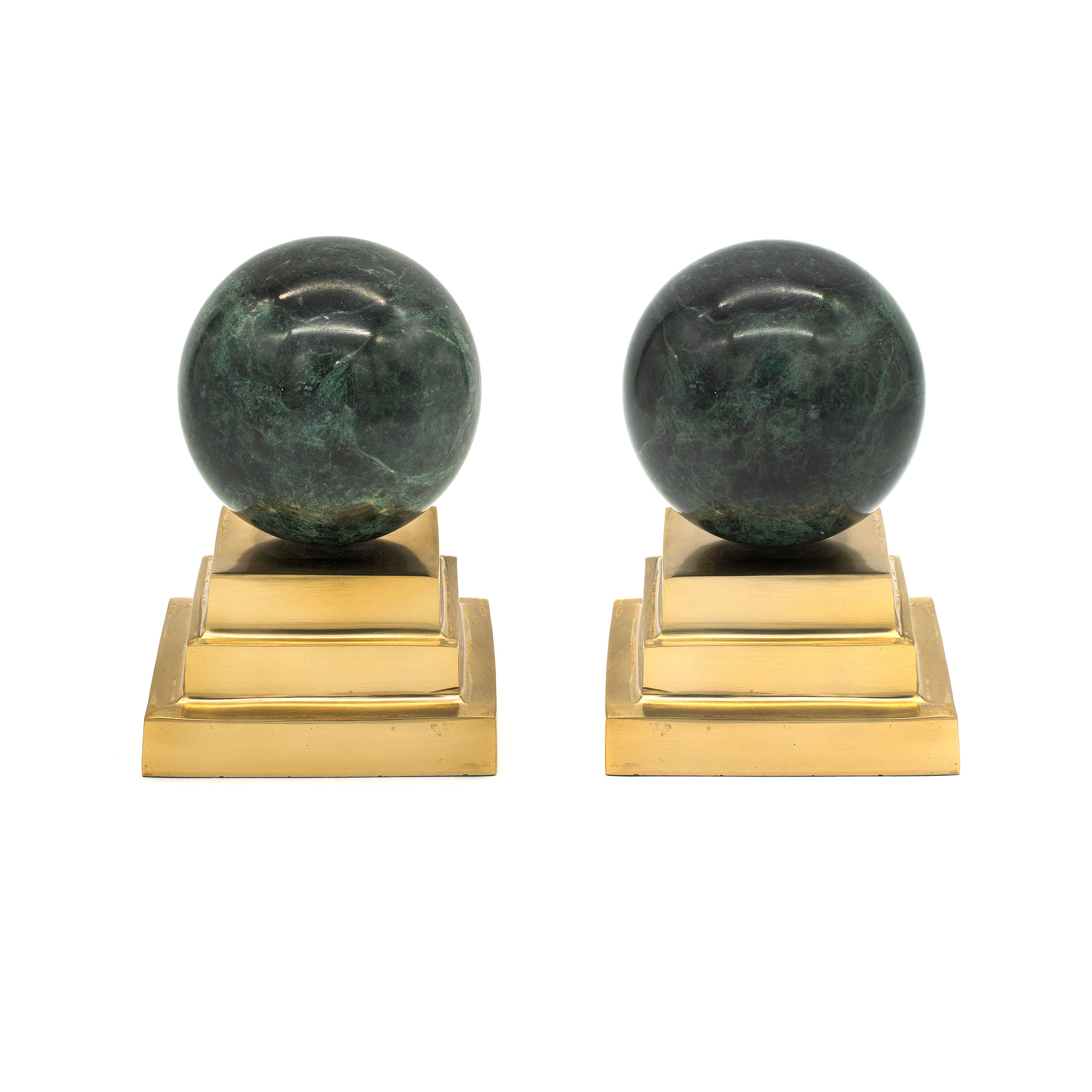green_marble_sphere_bookends